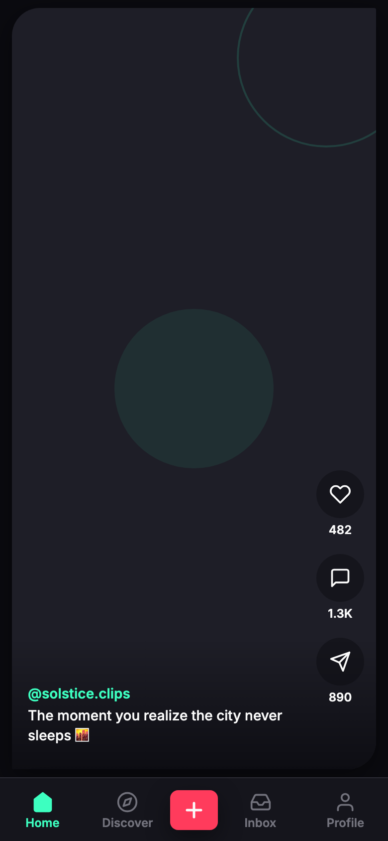 V3 React app feed, like count 482